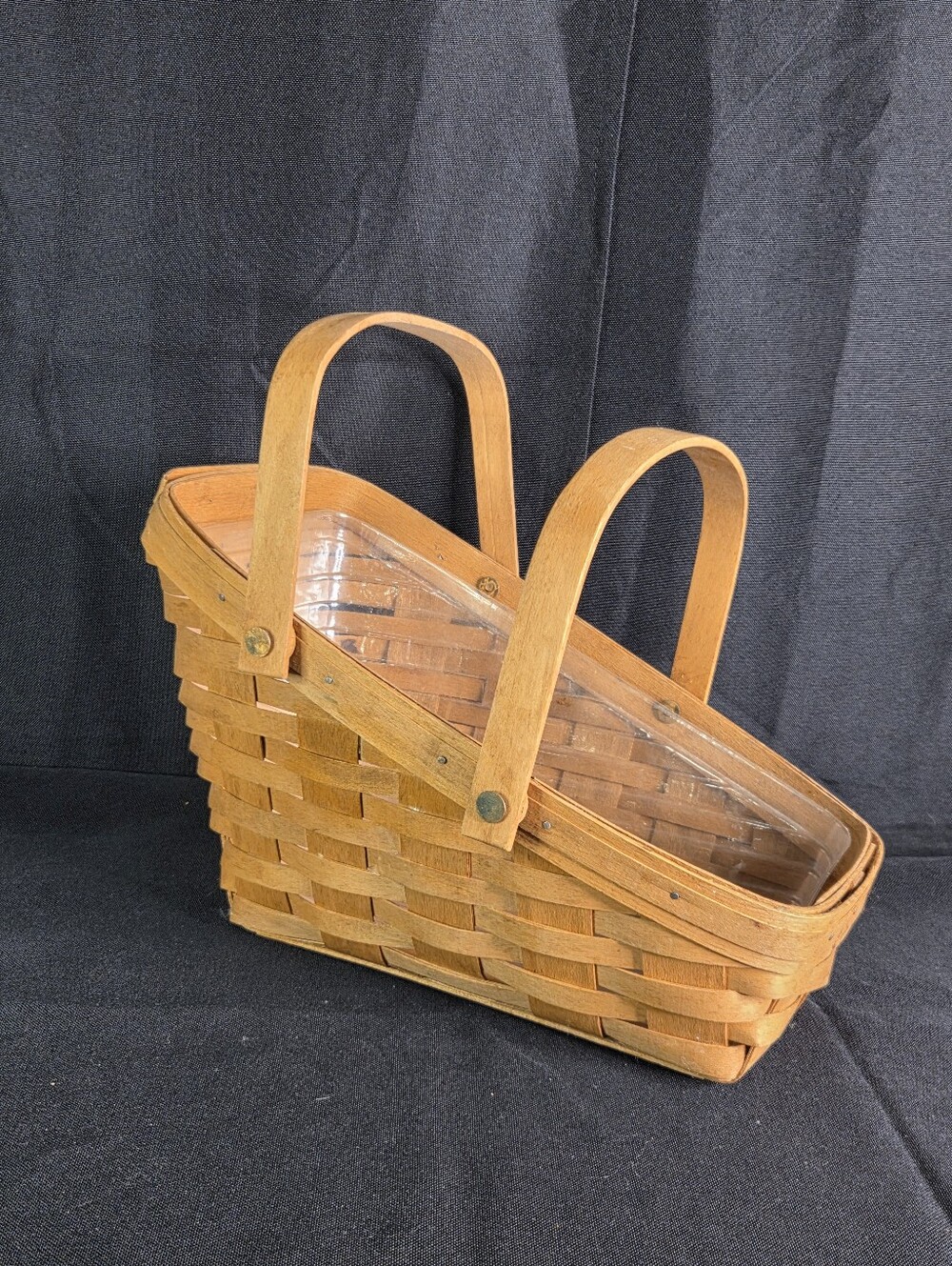1989 Longaberger Double Handle Vegetable Fruit Basket